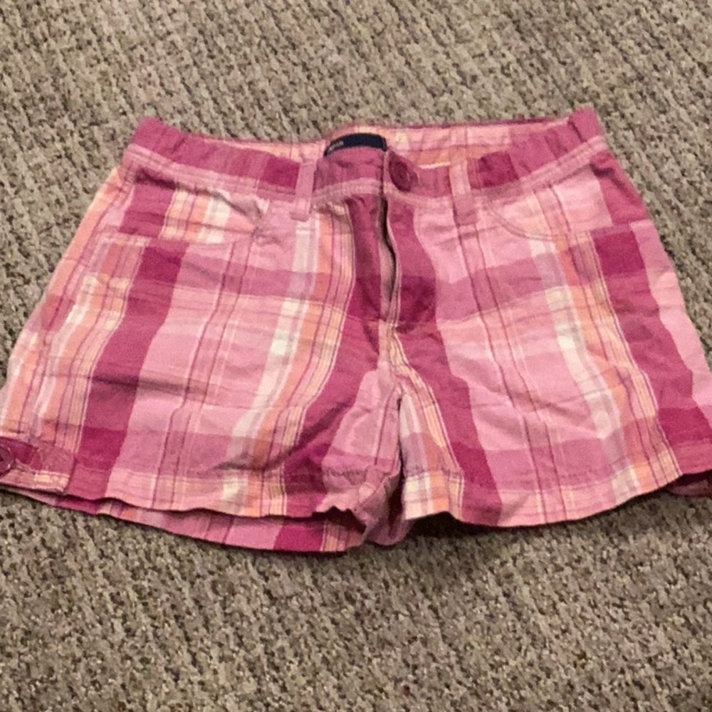 GAP Kids pink plaid shorts, size 12